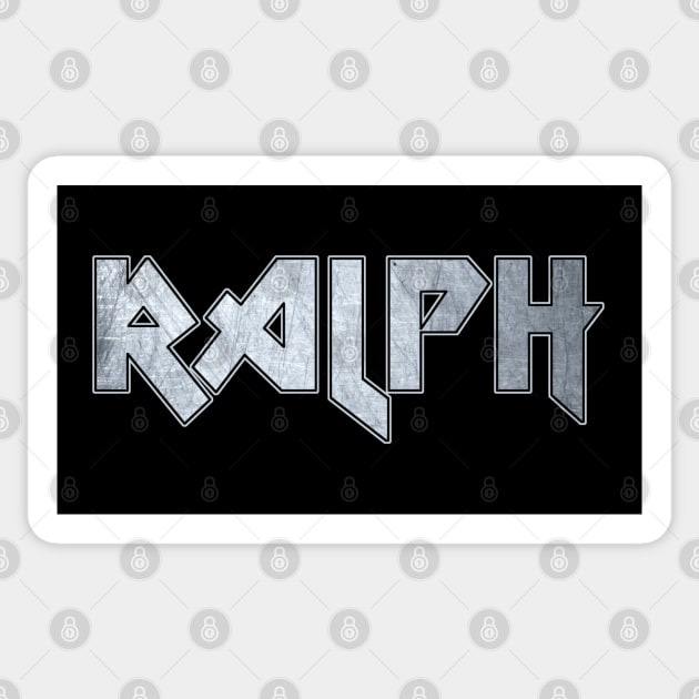 Heavy metal Ralph Sticker by KubikoBakhar